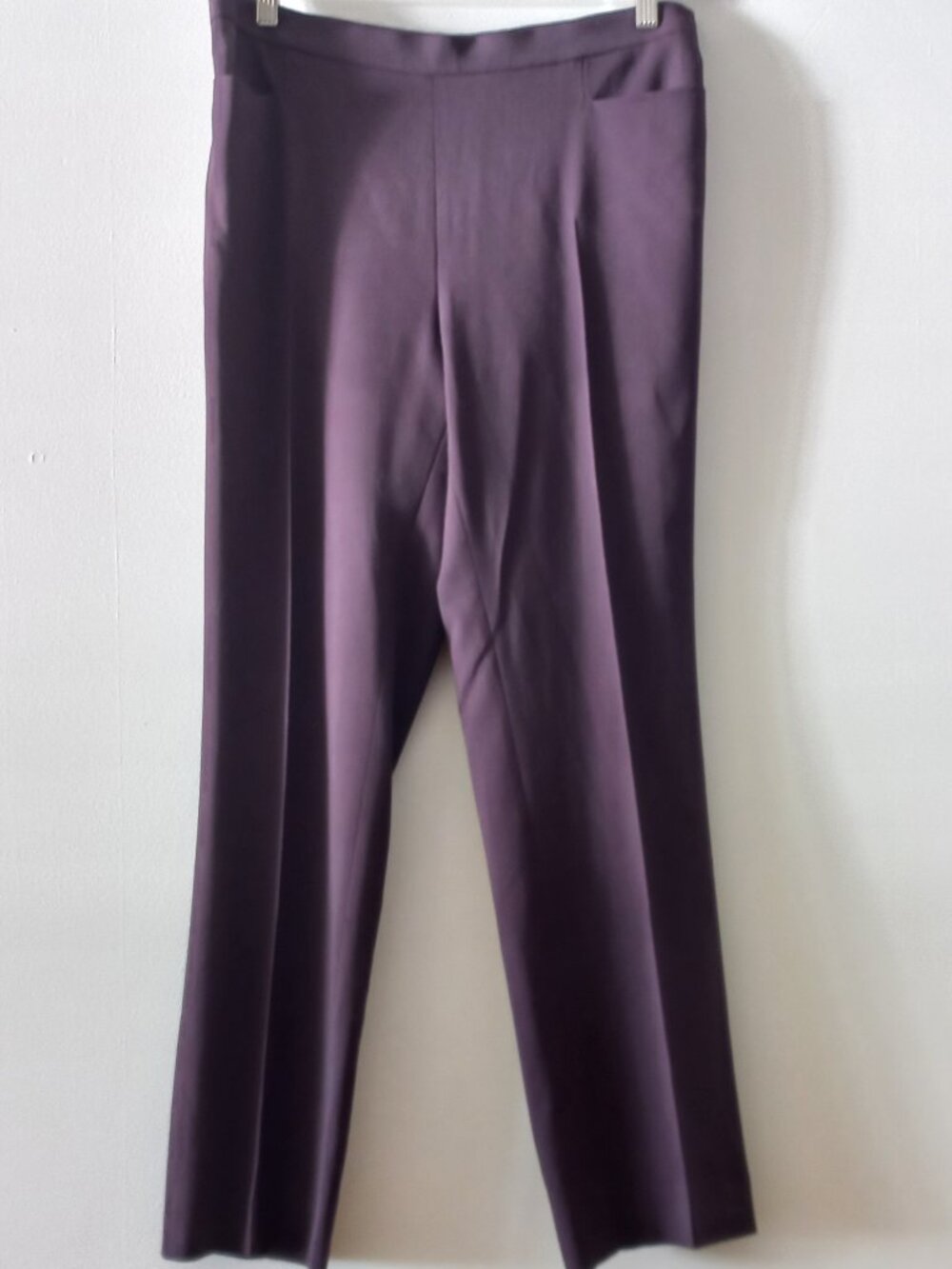 AKRIS PUNTO burgundy purple dress pants